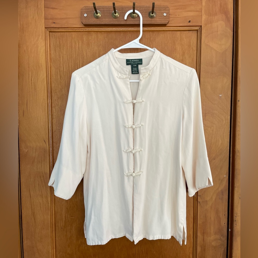 Ralph Lauren white silk blouse
